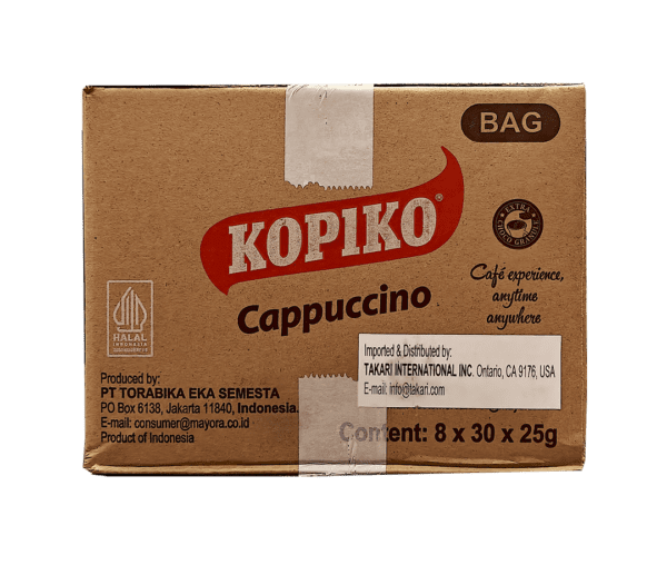 Kopiko Cappuccino Coffee Mix- 8 bags/case, 30 sachets/bag 0.88oz (750g) - Image 6