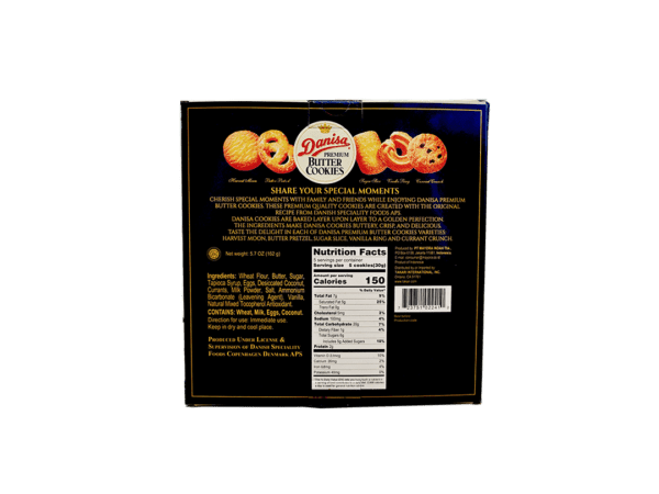 Danisa Premium Butter Cookies– 8 boxes/case, 5.7oz(162g) - Image 4