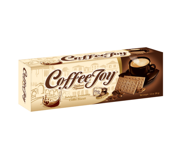 Coffee Joy Coffee Biscuit- 4 display boxes/case, 6 packs/display box, 3.2oz(90g)