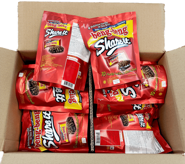 Beng-Beng Share it Chocolate Wafer- 16 pouches/case, 10pcs/pouch, (9.5g pouch) - Image 5