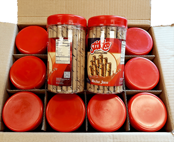 Stikko Wafer Sticks- Mocha Java, 12 jars/case – 14.10oz(400g) - Image 6