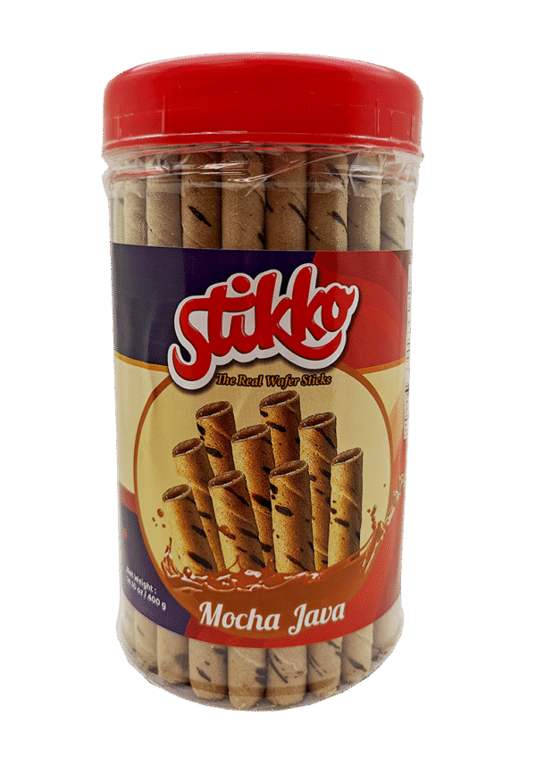 Stikko Wafer Sticks- Mocha Java, 12 jars/case – 14.10oz(400g) - Image 2