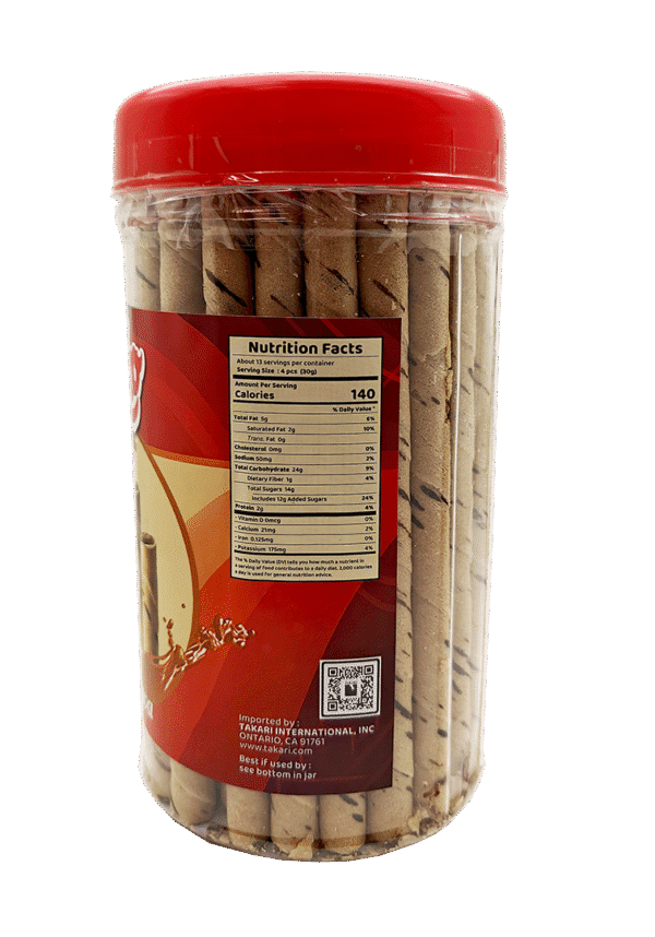 Stikko Wafer Sticks- Mocha Java, 12 jars/case – 14.10oz(400g) - Image 3