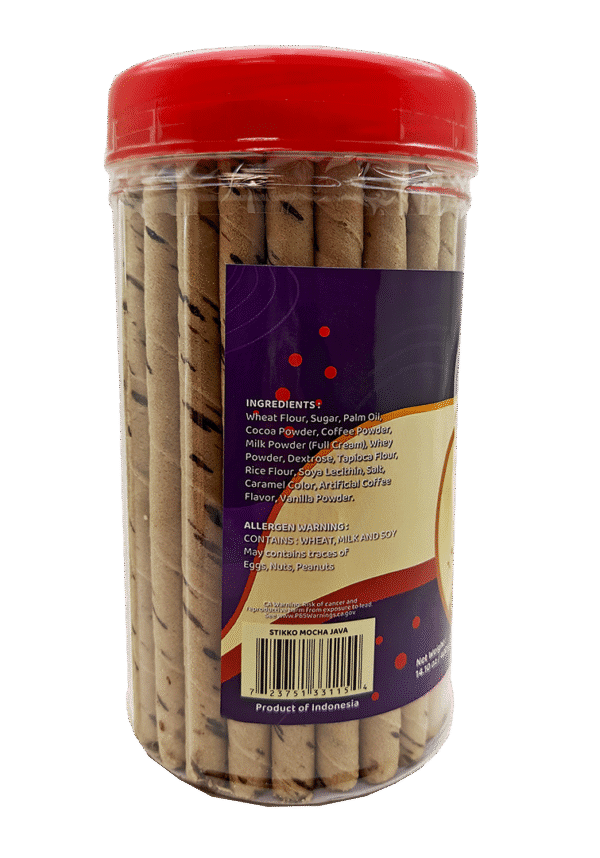 Stikko Wafer Sticks- Mocha Java, 12 jars/case – 14.10oz(400g) - Image 5