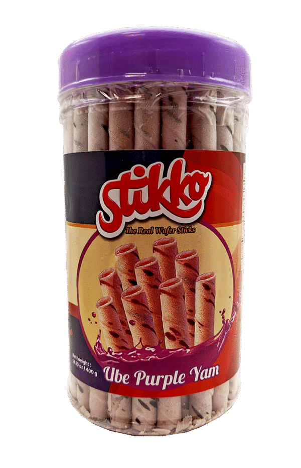 Stikko Wafer Sticks- Purple Yam, 12 jars/case – 14.10oz(400g) - Image 2