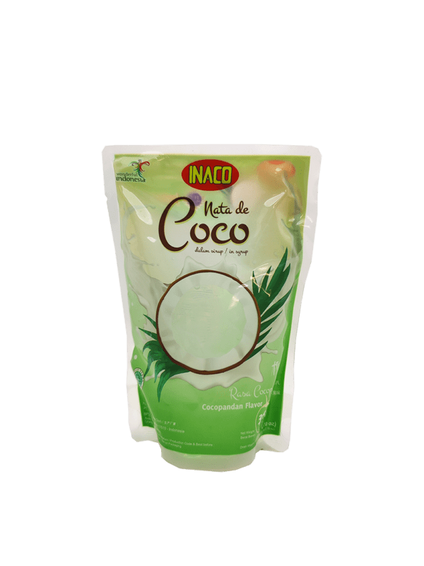 INACO Nata de Coco- CocoPandan Flavor, 24 pouches/case, 12.69oz(360g) - Image 4