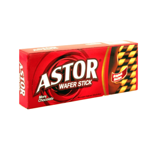 Astor Chocolate Wafer Sticks- 20 packs/case 5.29oz(150g)