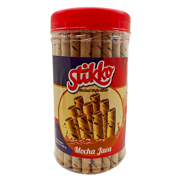 Stikko Wafer Sticks- Mocha Java, 12 jars/case – 14.10oz(400g)