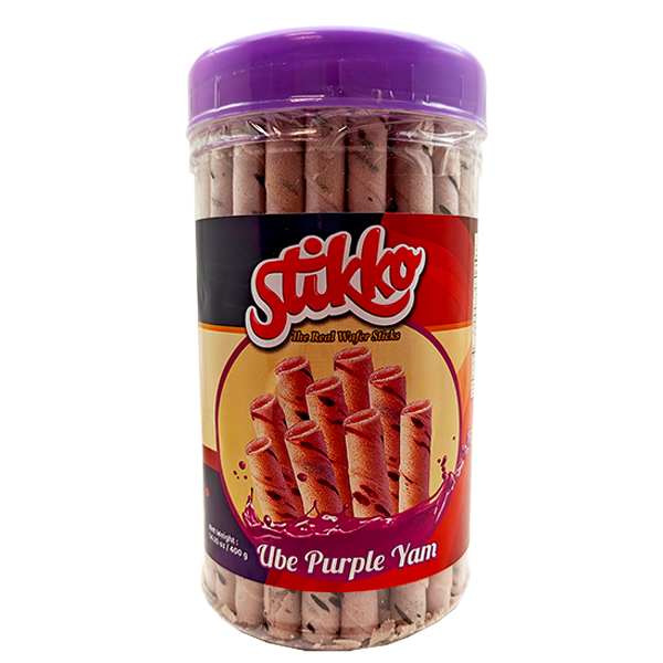 Stikko Wafer Sticks- Purple Yam, 12 jars/case – 14.10oz(400g)