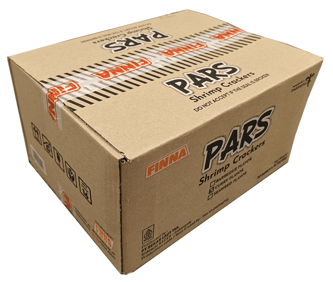 Finna PARS Curry Shrimp Crackers -10 bags/case, 1.4oz(40g) - Image 9