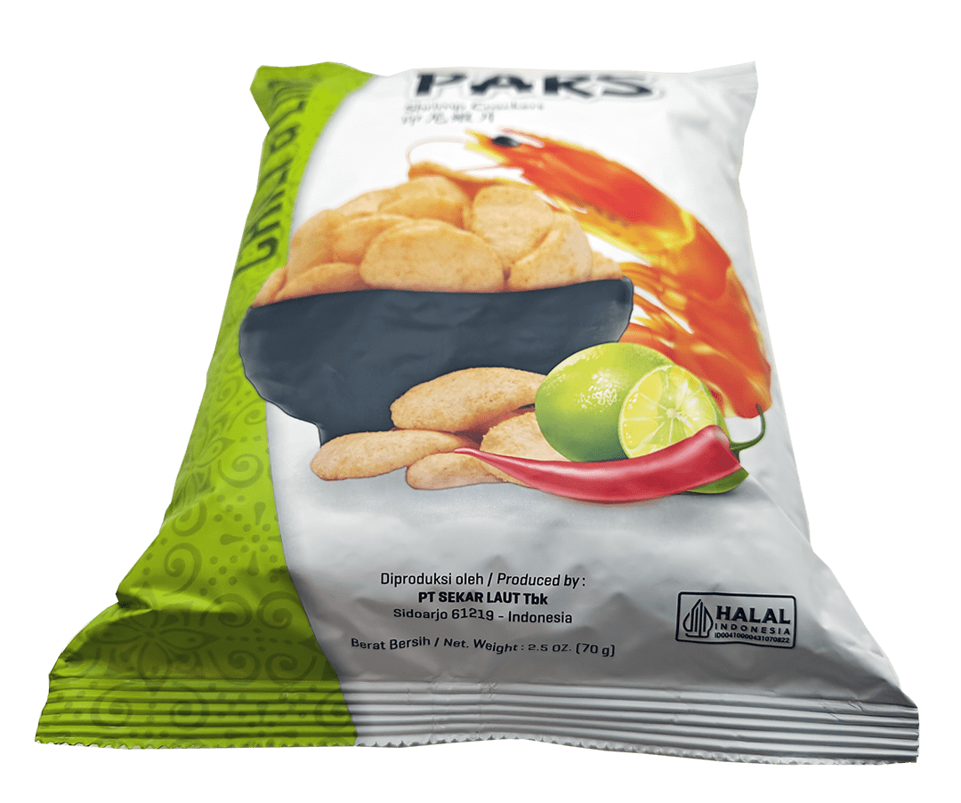 Finna PARS Chili & Lime Shrimp Crackers -10 bags/case, 2.5oz(70g) - Image 3