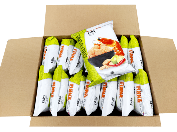 Finna PARS Chili & Lime Shrimp Crackers -14 bags/case, 2.5oz(70g) - Image 4