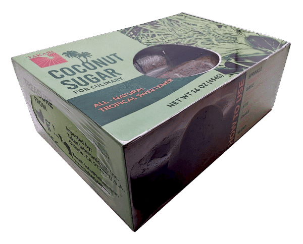 Takari’s Coconut Sugar (Round Molded) 16oz(454g) – 20 boxes/case - Image 2