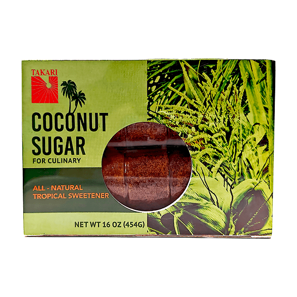 Takari’s Coconut Sugar (Round Molded) 16oz(454g) – 20 boxes/case