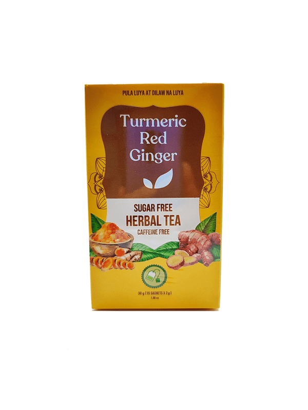 Turmeric Red Ginger Herbal Tea– 24 boxes / case - Image 4
