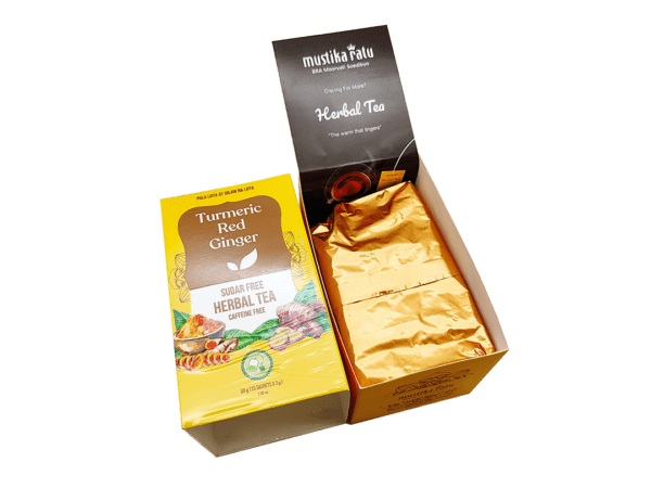 Turmeric Red Ginger Herbal Tea– 24 boxes / case - Image 3