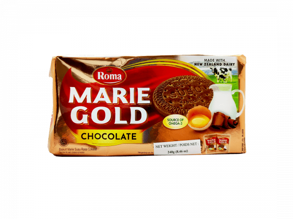Roma Marie Gold Chocolate Biscuits- 24 packs/case 8.46 oz(240g) - Image 2