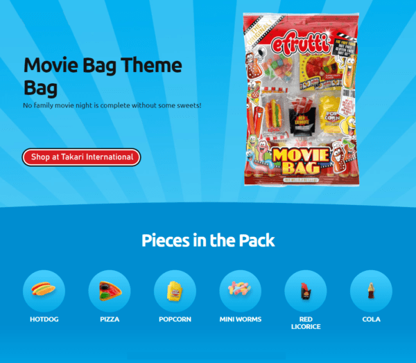 Movie Bag Theme Candy - 12 packs/case, 2.7oz(77g) - Image 2
