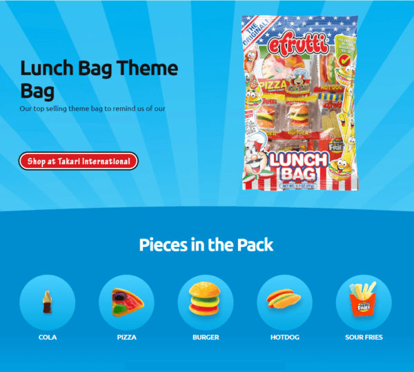 Lunch Bag Theme Candy - 12 packs/case, 2.7oz(77g) - Image 2