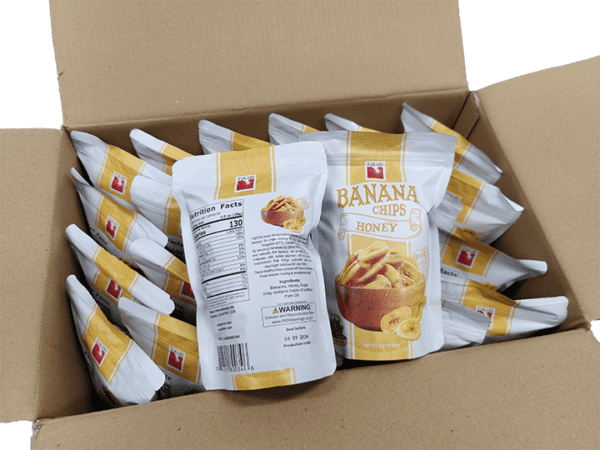 Takari Banana Chips- Honey Flavor, 24 pouches/case, 2 oz (57g) - Image 4