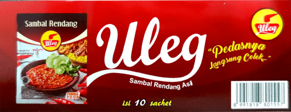 Finna Uleg – Sambal Rendang (Rendang Chili Sauce)- 10 packs/case, 10 sachets/pack 0.635oz(18g) - Image 7