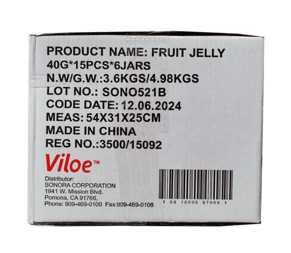 Cat Jar- Viloe Fruit Jelly Pop - 6 jars/ case, 600g (21.16oz) - Image 11
