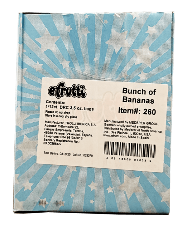 Efrutti Bunch of Bananas Candy - 12 packs/case, 3.5oz (100g) - Image 7