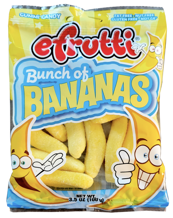 Efrutti Bunch of Bananas Candy - 12 packs/case, 3.5oz (100g) - Image 2