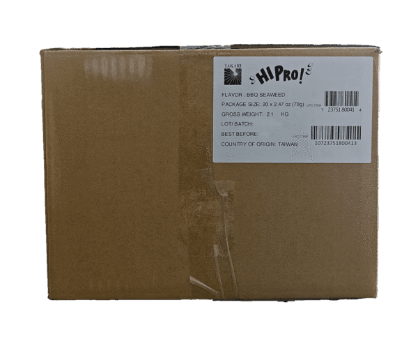 Takari Hi Pro! Protein Chip- BBQ Seaweed Flavor, 20 pouches/case, 2.47 oz (70g) - Image 8