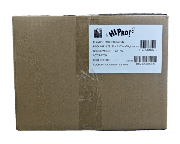 Takari Hi Pro! Protein Chip- Smoked Bacon Flavor, 20 pouches/case, 2.47 oz (70g) - Image 8