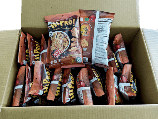 Takari Hi Pro! Protein Chip- Smoked Bacon Flavor, 20 pouches/case, 2.47 oz (70g) - Image 5