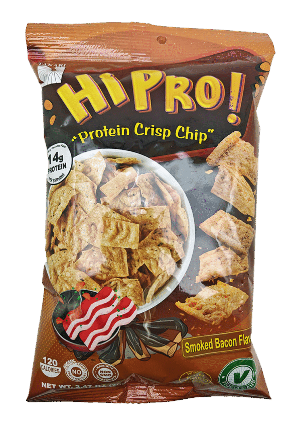 Takari Hi Pro! Protein Chip- Smoked Bacon Flavor, 20 pouches/case, 2.47 oz (70g) - Image 2