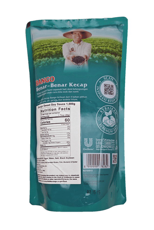 1,000g Bango Sweet Soy Sauce- Pouch (6 packs x 720mL) - Image 3