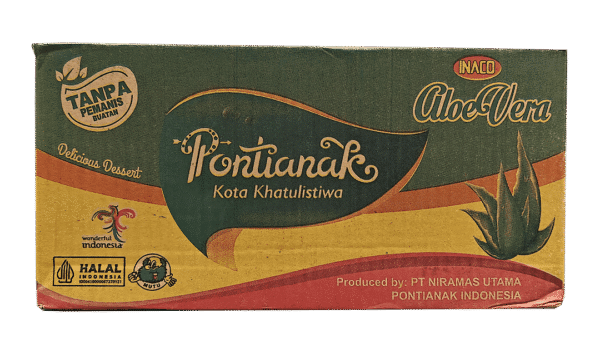 INACO Aloe Vera- Peach Flavor, 24 pouches/case, 9.87oz (280g) - Image 8