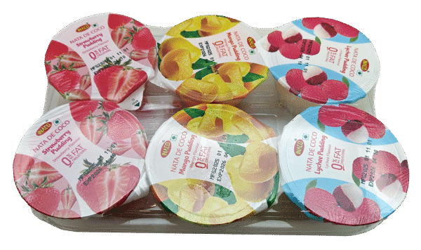 INACO Pudding- Mix Flavors, 12 packs/case, (6 cups x 4.23oz (120g)) - Image 2