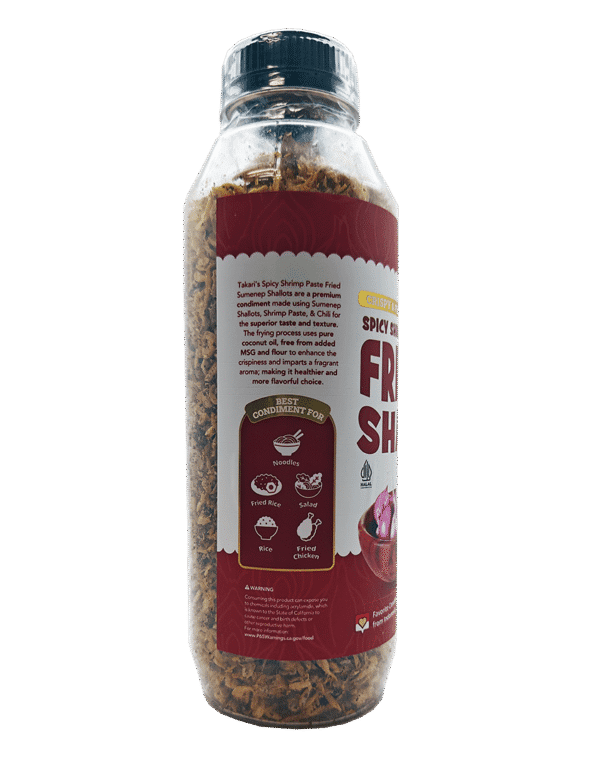 Takari’s Spicy Shrimp Paste Fried Shallot (12 bottles x 5.64 oz) - Image 6