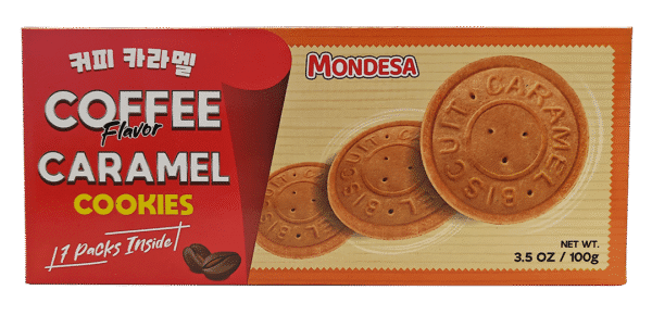 Mondesa COFFEE Flavor Caramel Cookies -12 Boxes x 3.52 oz - Image 3