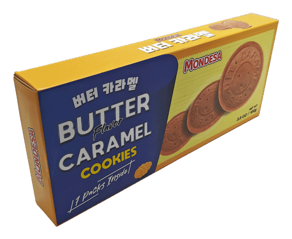 Mondesa BUTTER Flavor Caramel Cookies -12 Boxes x 3.52 oz - Image 4