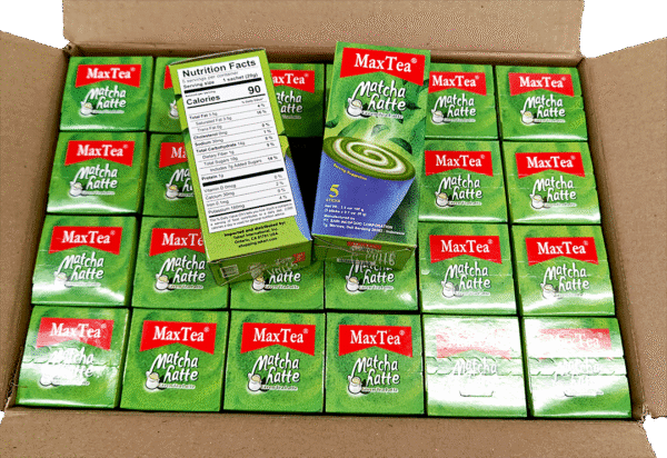 MaxTea- Matcha Latte (Green Tea Latte)- 24 Boxes (5 sticks x 20g) - Image 7