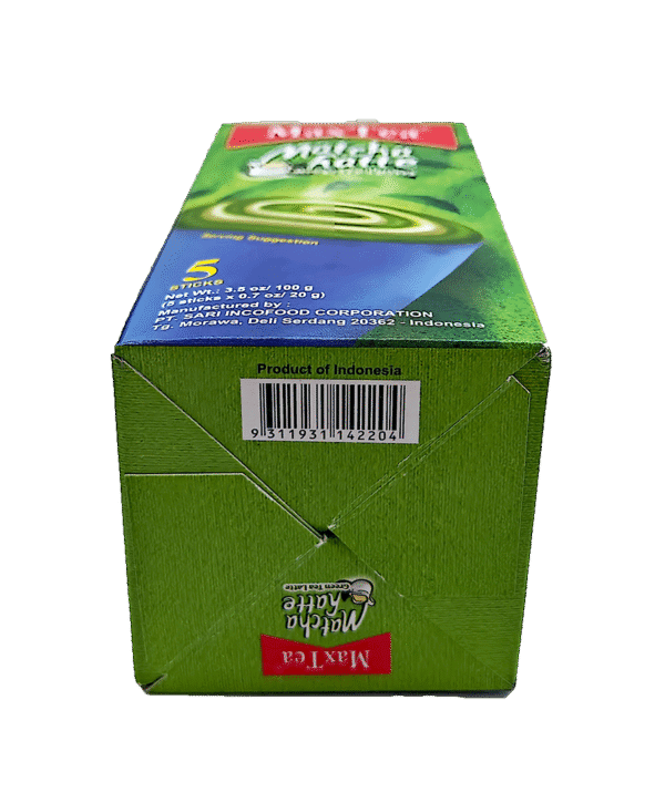 MaxTea- Matcha Latte (Green Tea Latte)- 24 Boxes (5 sticks x 20g) - Image 6