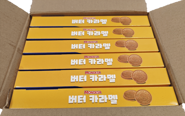 Mondesa BUTTER Flavor Caramel Cookies -12 Boxes x 3.52 oz - Image 6