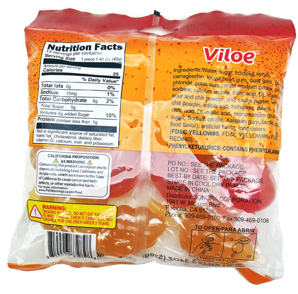 Chamoy Jelly Pop Bag - 21 bags/case (18.34oz) - Image 3