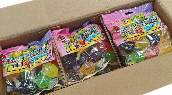 Sweet or Sour Jelly Pop Bag - 21 bags/case (18.34oz) - Image 5