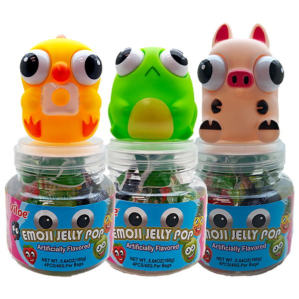 Emoji Jelly Pop - 15 Jars/case (5.64oz)