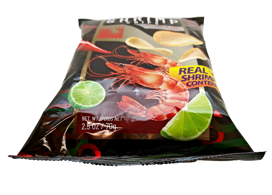 Takari Hot Chili & Lime Shrimp Crackers -10 bags/case, 2.5oz(70g) - Image 6