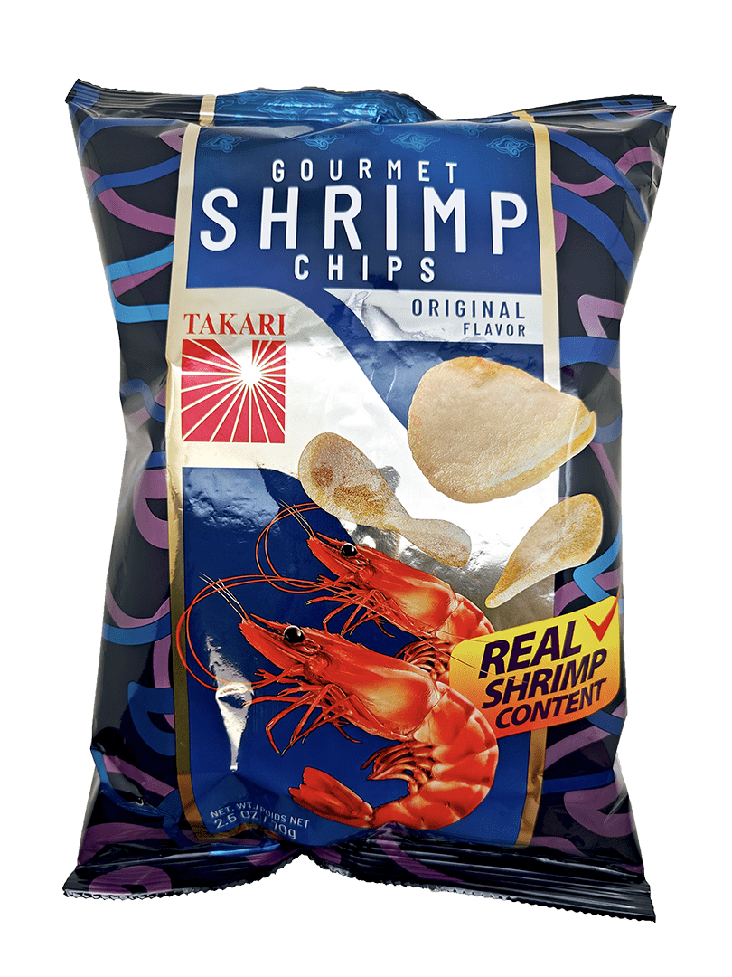 Takari Original Shrimp Crackers -10 bags/case, 2.5oz(70g) - Image 2